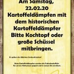 hofnews kartoffeldaempfen februar 2020 hofladen melder